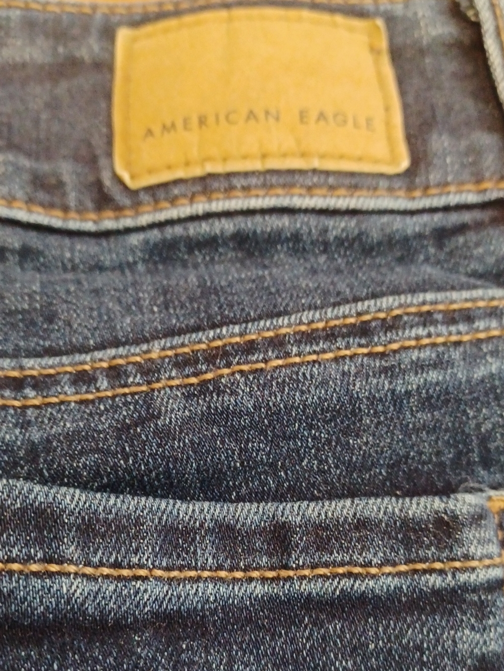 American Eagle Hi-rise Artist Flare Sz.8L.  Super Stretch. L.33". R.10".W.29". - Picture 8 of 9
